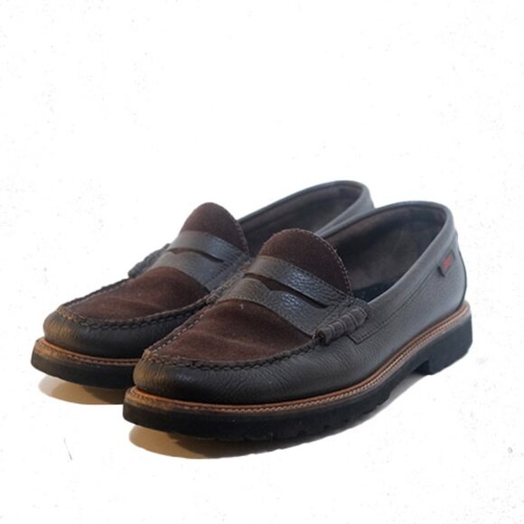 G.H. Bass Wejun Lug Sole Brown Leather Loafer - Picture 2 of 9